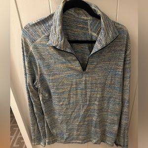 Lululemon Men’s Metal Vent Tech Midweight Half Zip, multicolor, size Large